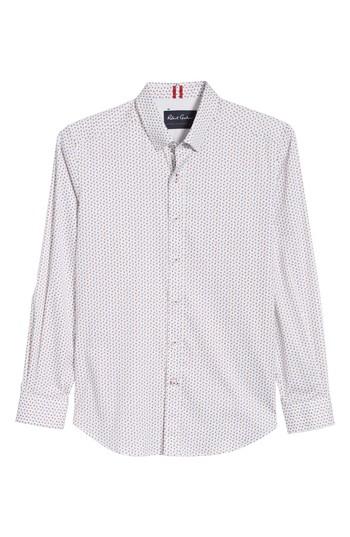 Men's Robert Graham Mitchel Tailored Fit Sport Shirt, Size - Red