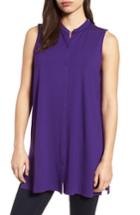 Women's Eileen Fisher Jersey Tunic - Purple