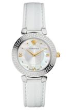 Women's Versace Daphnis Leather Strap Watch, 35mm