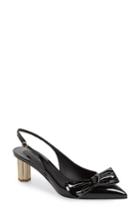 Women's Salvatore Ferragamo Slingback Pump B - Black