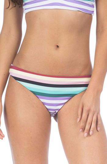 Women's The Bikini Lab Stripeout Hipster Bikini Bottoms - Purple