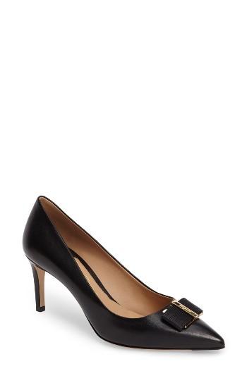 Women's Salvatore Ferragamo Ornament Bow Pointed Toe Pump