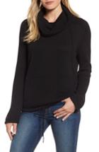 Women's Caslon Cowl Neck Sweater, Size - Black