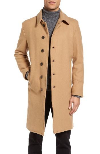 Men's Schott Nyc Wool Blend Officer's Coat