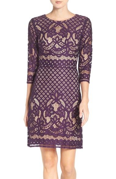 Women's Gabby Skye 'placement' Lace Sheath Dress