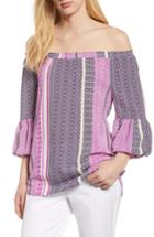 Women's Chaus Off Shoulder Bell Sleeve Top - Purple