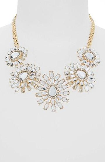 Bp. Floral Crystal Statement Necklace (juniors)