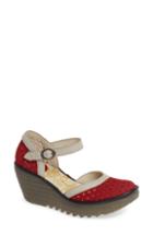 Women's Fly London Yven Wedge .5-6us / 36eu - Red