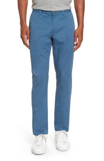 Men's Bonobos Tailored Fit Washed Stretch Cotton Chinos X 30 - Blue