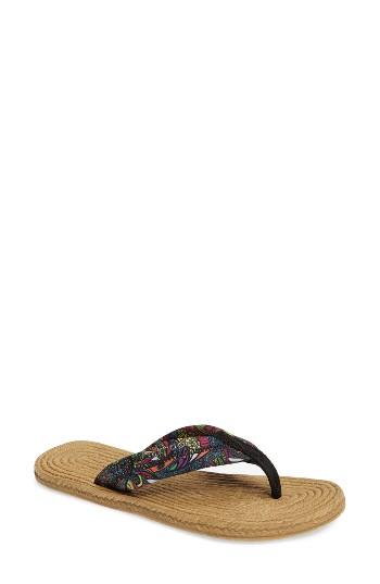 Women's Sakroots Elba Flip Flop M - Pink
