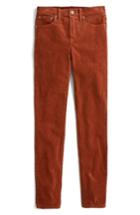Women's J.crew High Rise Toothpick Corduroy Jeans - Red