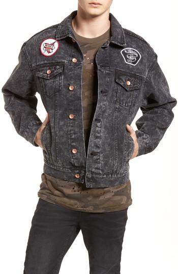 Men's Barking Irons Billy Joel At The Garden Denim Jacket - Black