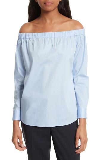 Women's Boss Bagiana Off The Shoulder Blouse - Blue