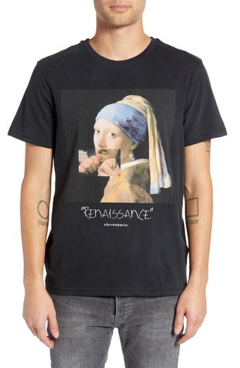 Men's Elevenparis Art Graphic T-shirt - Black