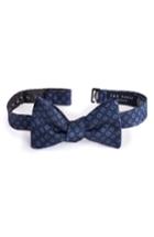 Men's Ted Baker London South Side Floral & Dot Silk Bow Tie, Size - Blue