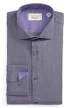 Men's Ted Baker London Trim Fit Dress Shirt .5 - 32/33 - Grey