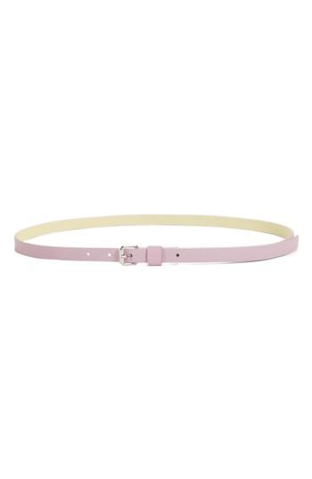 Women's Sofie D'hoore Leather Skinny Belt - 3mauve Amarillo