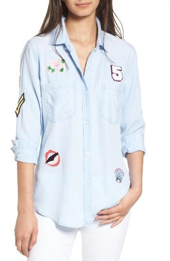 Women's Rails Carter Patch Chambray Shirt - Blue