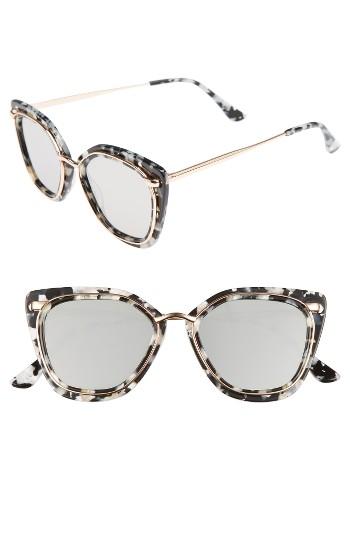 Women's Bonnie Clyde Temple 52mm Sunglasses - Winter Marble