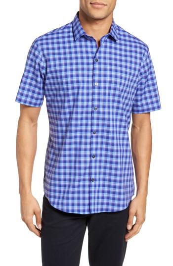 Men's Zachary Prell Martines Plaid Sport Shirt - Purple