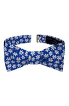 Men's Ted Baker London Blue Bells Floral Linen & Silk Bow Tie