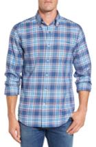 Men's Southern Tide Acadian Classic Fit Plaid Sport Shirt - Blue