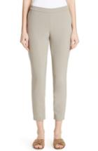 Women's Lafayette 148 New York Murray Cotton Blend Crop Pants, Size - Grey