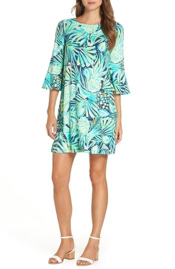 Women's Lilly Pulitzer Ophelia Bell Sleeve Shift Dress - Green