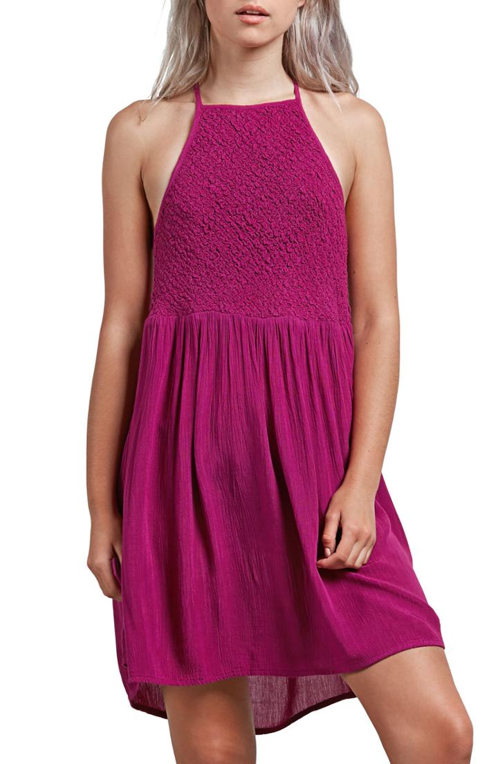 Women's Volcom Haute Stone Cover-up Dress, Size - Purple