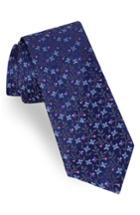 Men's Ted Baker London Floral Silk Tie, Size - Grey