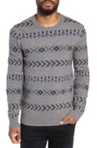 Men's Selected Homme New Monrad Regular Fit Crewneck Sweater - Grey
