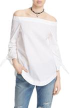 Women's Free People 'show Me Some Shoulder' Off The Shoulder Cotton Blouse