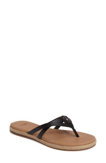 Women's Ugg Annice Flip Flop .5 M - Black
