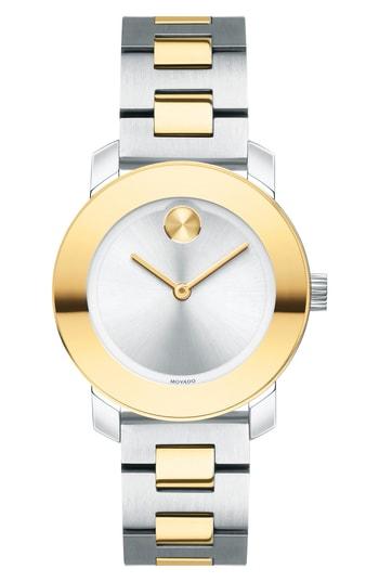 Women's Movado Bold Iconic Two-tone Bracelet Watch, 30mm