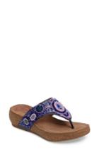 Women's Comfortiva Sade Embellished Flip Flop W - Blue