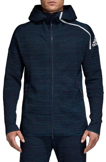 Men's Adidas Zne Parley Primeknit Hoodie - Blue