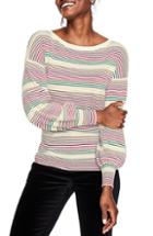 Women's Boden Muriel Volume Sleeve Sweater - Black