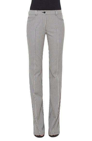 Women's Akris Punto 'faye' Stripe Bootcut Jeans