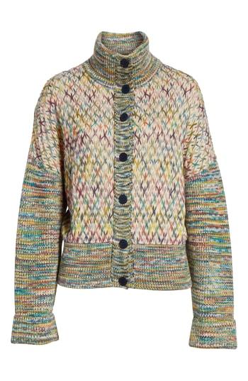 Women's Missoni Wool Blend Cardigan Us / 50 It - Blue