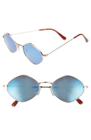Women's Bp. Geo Sunglasses - Gold/ Blue