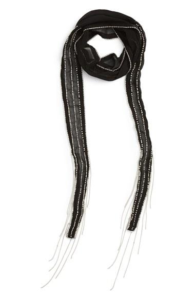 Women's Tasha Chain Fringe Skinny Scarf