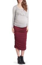 Women's Lilac Clothing Frenchie - Mom To Be Maternity Tee - Grey