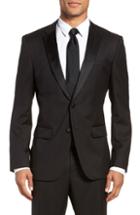 Men's Boss Hence Cyl Trim Fit Wool Dinner Jacket S - Black