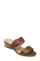 Women's Etienne Aigner Preston Buckle Strap Slide Sandal .5 M - Brown