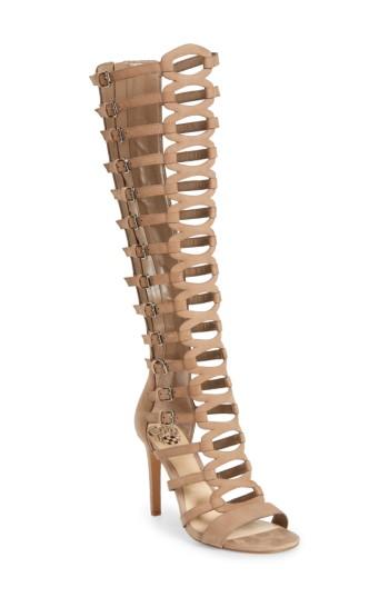 Women's Vince Camuto Chesta Gladiator Sandal, Size 9 M - Beige