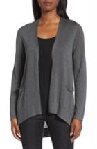 Women's Eileen Fisher Slouchy Tencel Blend Cardigan, Size - Grey