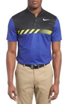 Men's Nike Fly Framing Block Golf Polo - Purple