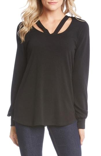 Women's Karen Kane Cutout Sweater - Black