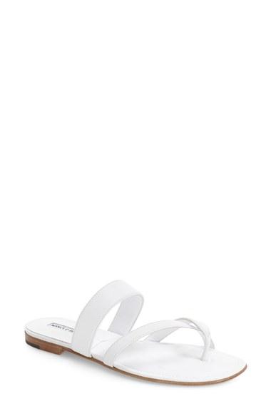 Women's Manolo Blahnik Slide Sandal .5us / 36.5eu - White