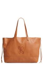 Hobo Journey Calfskin Leather Tote - Brown